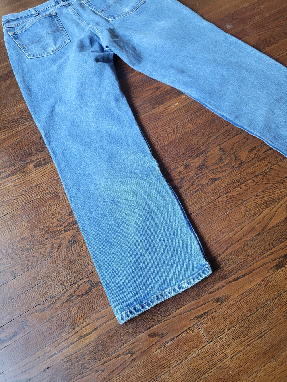 Riders by Lee Mens 38X32 Denim Jeans Regular Fit Straight Leg Heavy Duty - Picture 11 of 16